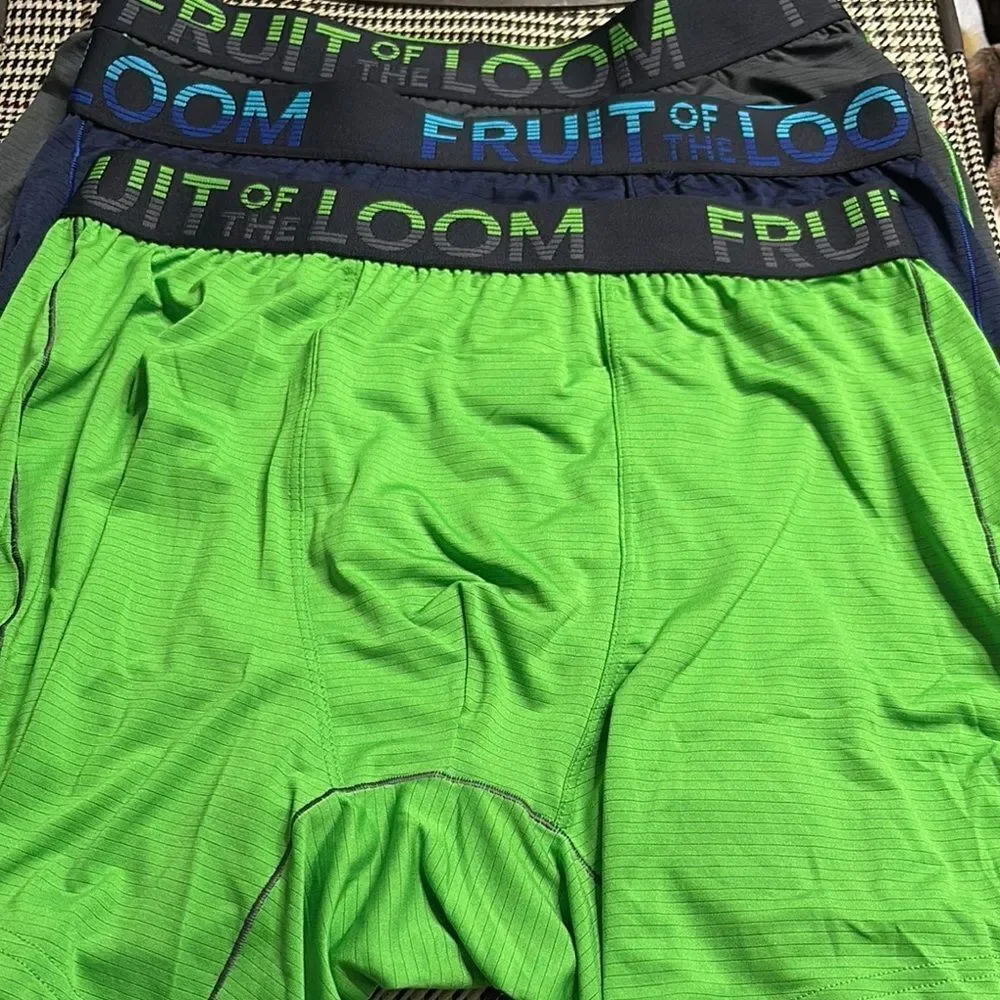 NWT Fruit of the Loom 3 pair loose fit Cooling Channels Comfort size M 32-34